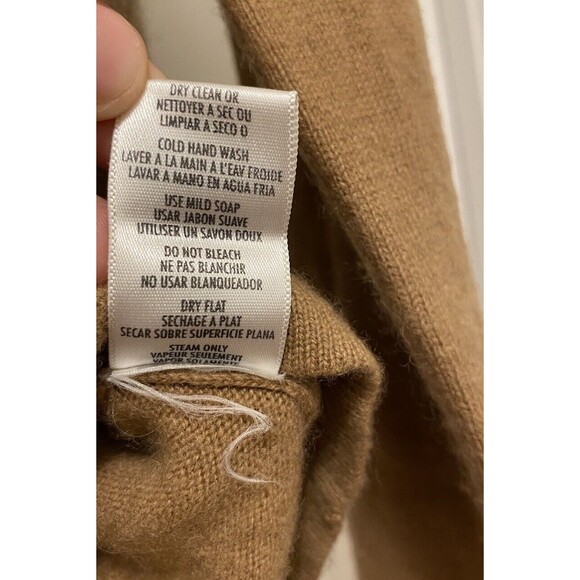 Vintage Casual Corner Women’s 100% Cashmere Turtle Neck Sweater Brown Medium - Picture 6 of 9